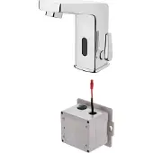 Deante Touchless washbasin mixer with temperature control - 4xAA