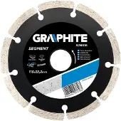 Graphite GRAFITE Lama diamantata 115 x 22,2 mm, segmentata