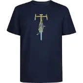 GreenBomb Bike Front Stamp Fusion T-Shirt T-shirt Uomo (M, blu)