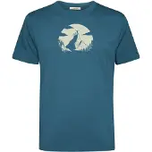 GreenBomb Nature Clouds Ride Fusion T-shirt Uomo (S, blu)