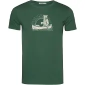 GreenBomb Bear Canoe Guide T-Shirt T-shirt Uomo (S, verde)