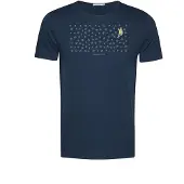 GreenBomb Lifestyle Boulderer Spice T-Shirt T-shirt Uomo (L, blu)