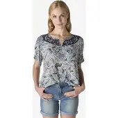 KOROSHI Camicia da donna navy / blu chiaro / grigio chiaro / nero