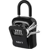 OEM Portachiavi portatile, impermeabile, in metallo con anello.