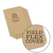 Rite in the rain Mini Stapled Notebook 3 pack, tan