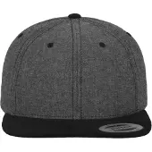 Flexfit Cappello da baseball 'Chambray-Suede' grigio basalto / nero