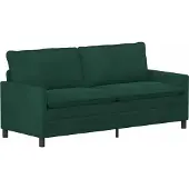 vidaXL Set di divani, 2 pezzi, velluto verde scuro