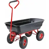 YATO Carrello da giardino/ribaltabile Awtools a 4 ruote, 75 l