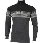 Aclima DE Marius Mock Neck Pullover in lana merino Uomo (M, grigio)