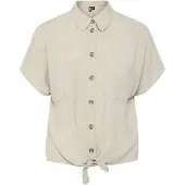 Pieces Camicia A Maniche Corte | Beige | S