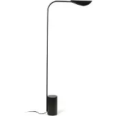 Faro Liggera, piantana, nero, acciaio, altezza 138,3 cm
