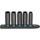 Hazet KURZER RAIL 1/2, KRAFTNÜSSE LANG-5-FACH, 900Slg-SR/5