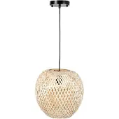 VIVANNO Lampada a sospensione VELADORA in rattan naturale 40x28 cm ##