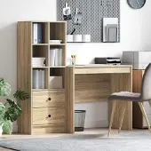 Prolenta Maison Exclusive - Scrivania con cassetto 2 pcs Rovere Sonoma