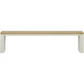 Outfit Panchina da giardino Martinus 180x36 cm, effetto teak.