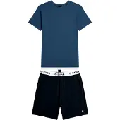 G-Star Pigiama corto 'Slate' blu / nero