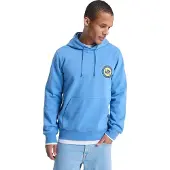Quiksilver Graphic Hoodie Felpa con cappuccio Uomo (L, blu)