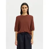Selected Top A Maglia Donne Rosso L