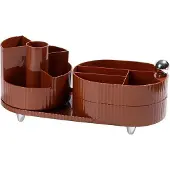 OEM Pratico organizer per cosmetici in metallo girevole a 360°