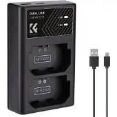 K&F Concept NP-FZ100 Caricabatterie doppio USB-C