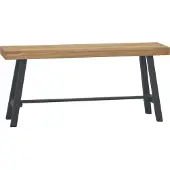 Syfax Panchina 110 cm in Legno Massello di Teak
