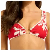 Seafolly Mayflower Ring Front Tank Parte superiore bikini Donna (32, fuchsia)