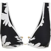 Seafolly Mayflower Ring Front Tank Parte superiore bikini Donna (32, nero)