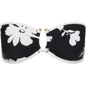 Seafolly Mayflower Ring Front Bandeau Parte superiore bikini Donna (36, nero)