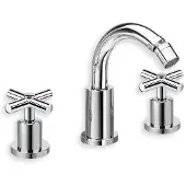 CASA39 Cristina Exclusive Rubinetto bidet 3 fori con canna CRIEV33151