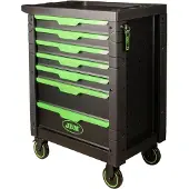 JBM Carrello Portautensili 7 Cassetti Verde Vuoto