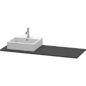 Duravit Console XSquare, 1 découpe à gauche, 1400x16x550mm, XS060GL8080, XS060GL8080