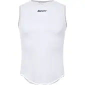 Santini Lieve Sleveless Baselayer Intimo sintetico Uomo (XS/S, bianco)