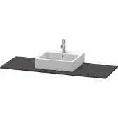 Duravit Console XSquare, 1 découpe au centre, 1400x16x550mm, XS060GM8080, XS060GM8080