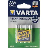 Varta Batterie Ricaricabili 1x4 1000mah Aaa