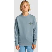 Billabong Kid's Foundation Crew Maglione Bambini (128, turchese)