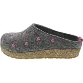 Haflinger Women's Grizzly Cuoricini Pantofole Donna (40, marrone)