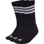 Adidas 3-Stripes Essential Concept Crew 3-Pack Calze casual Uomo (34-36, nero)