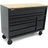 HBM Carrello portautensili, 8 cassetti, 142 cm, nero