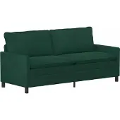 vidaXL Set di divani, 2 pezzi, velluto verde scuro