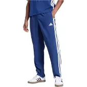 Adidas Pantaloni sportivi 'ESSENTIALS THREE STRIPES STANFORD PANTS OPEN' blu scuro / bianco