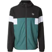 Sergio Tacchini Giacca per l'allenamento petrolio / nero / bianco