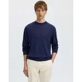 Selected Camicia A Maniche Lunghe Uomini Blu XXL