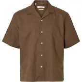 Selected Camicia A Maniche Corte Uomini Marrone XL