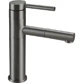 CARUNO Rubinetto per lavabo, con bocca estraibile - titanio