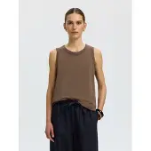 Selected Canottiera Donne Marrone S