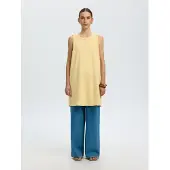 Selected Vestito Senza Maniche Donne Giallo S