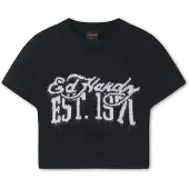 Ed Hardy Maglietta '1971' nero / bianco