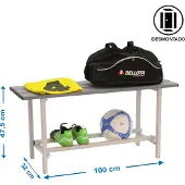 Simonlocker Desmontadas Panchina Di Metallo 475x1000x320 Mm