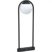 Eglo Lampada da terra, IP44, acciaio, nero, bianco, H 85cm