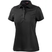 Maier Sports Women's Ulrike Maglia polo Donna (46, nero/grigio)